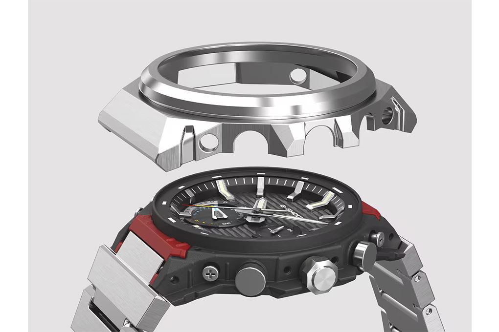 Đồng hồ G-Shock 44.2 mm Nam GST-B1000D-3ADR Màu Bạc