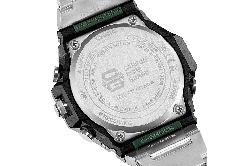 Đồng hồ G-Shock 44.2 mm Nam GST-B1000D-3ADR Màu Bạc