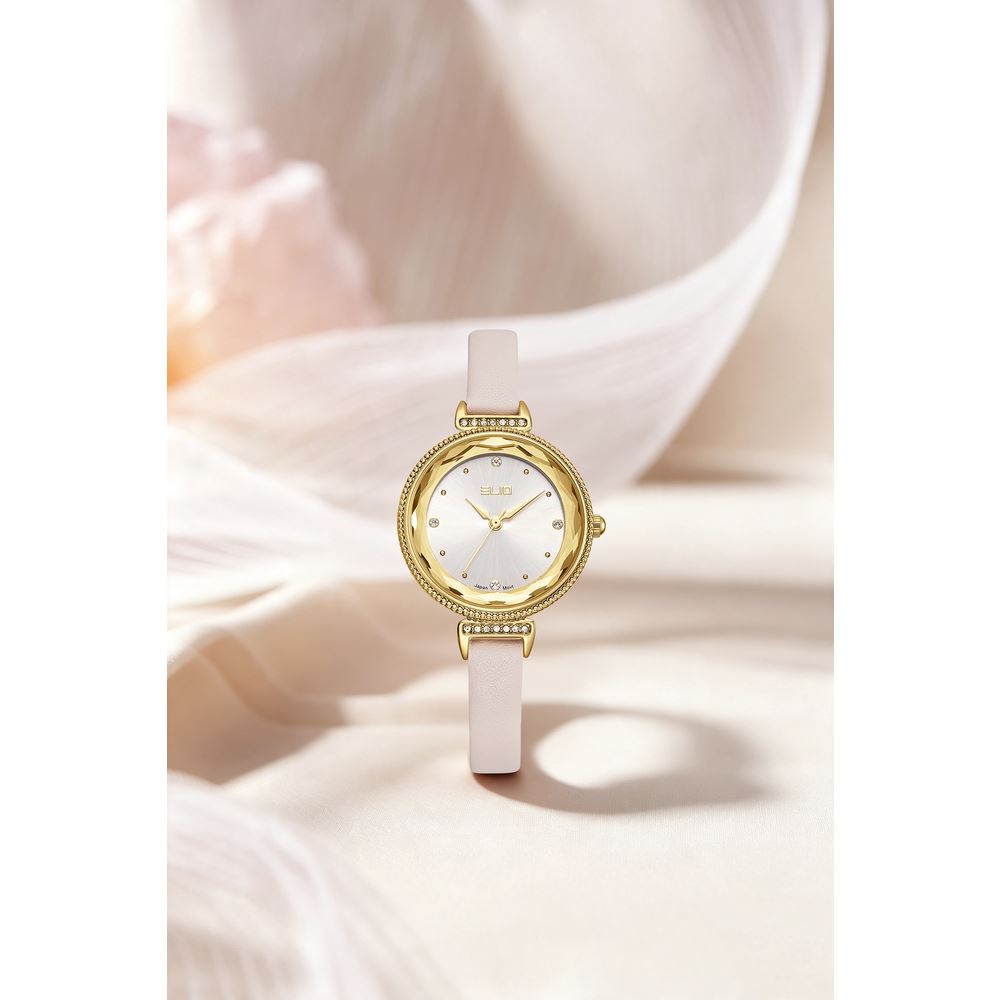 Đồng hồ Elio Elegant Lady 30 mm Nữ EL208-02 Màu Kem