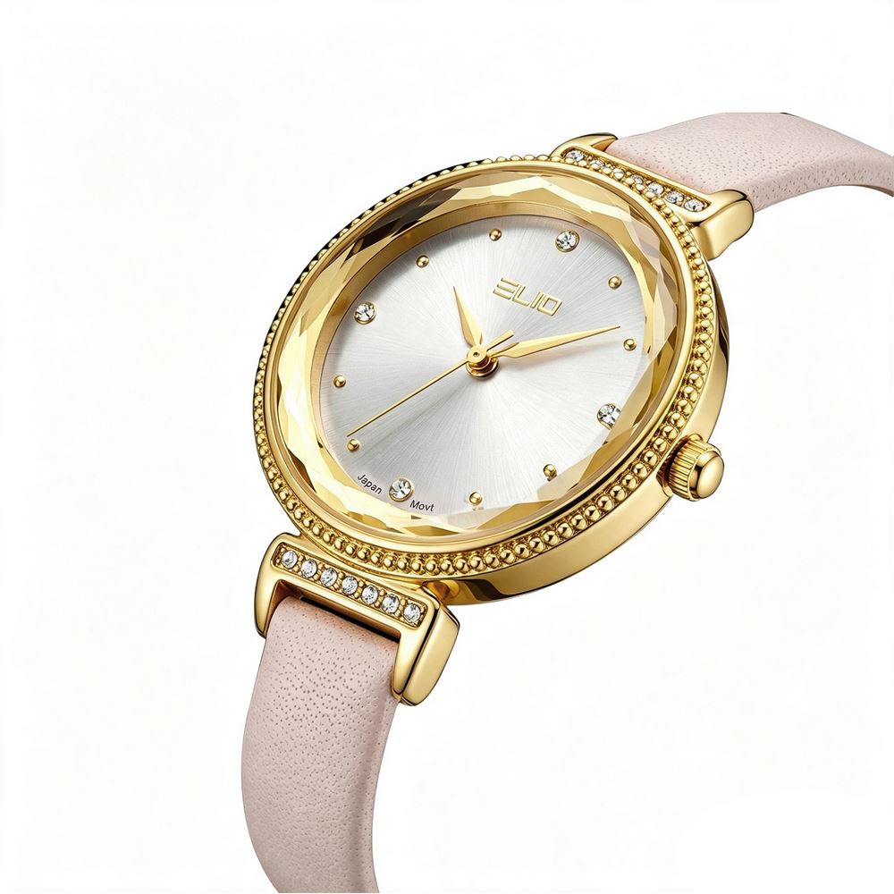 Đồng hồ Elio Elegant Lady 30 mm Nữ EL208-02 Màu Kem