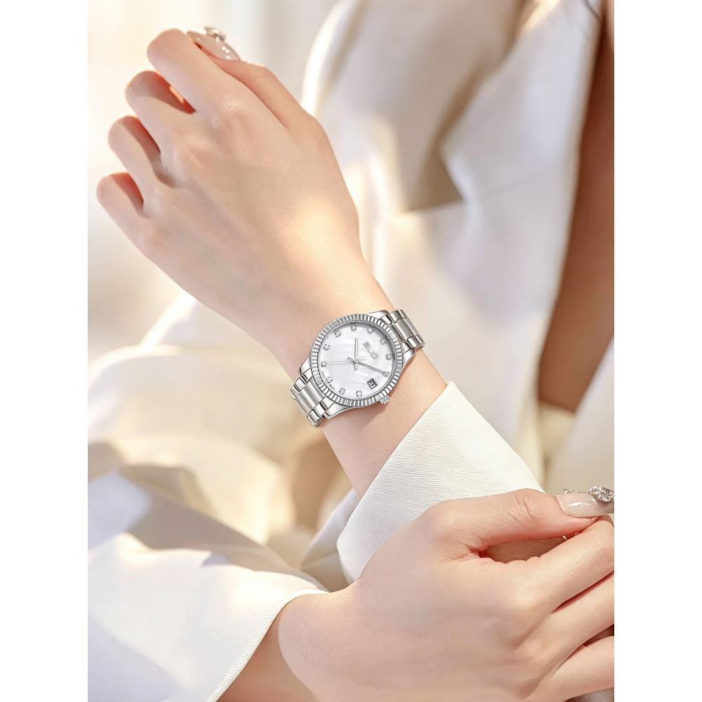Đồng hồ Elio Elegant Lady 32 mm Nữ ES318-02 Màu Bạc