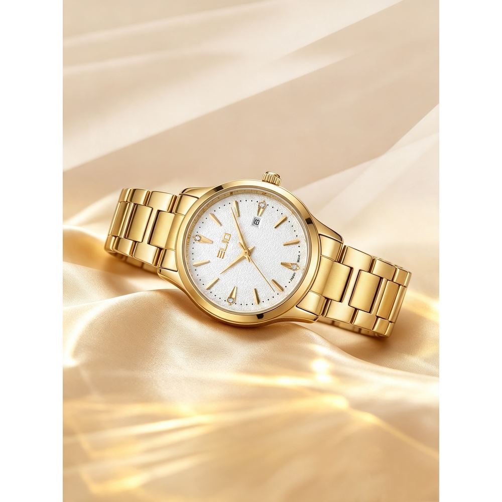 Đồng hồ Elio Classic 30 mm Nữ ES321-01 Màu Vàng