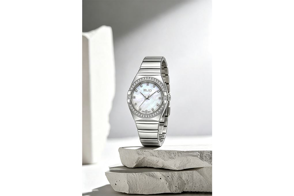 Đồng hồ Elio Elegant Lady 28 mm Nữ ES312-02 Màu Bạc