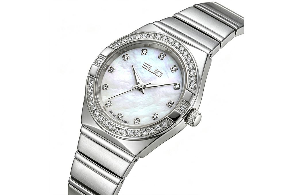 Đồng hồ Elio Elegant Lady 28 mm Nữ ES312-02 Màu Bạc