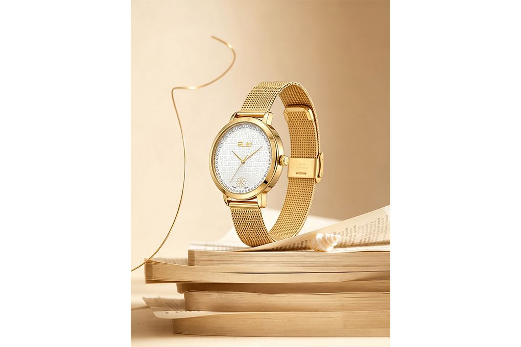 Đồng hồ Elio Elegant Lady 33 mm Nữ ES323-02 Màu Vàng