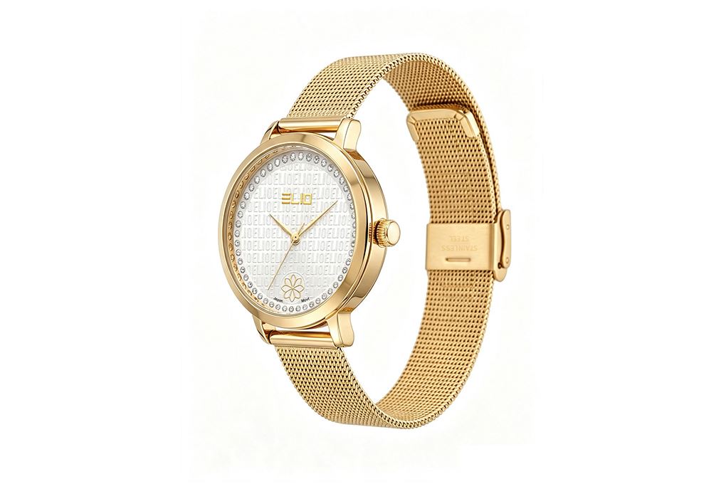 Đồng hồ Elio Elegant Lady 33 mm Nữ ES323-02 Màu Vàng