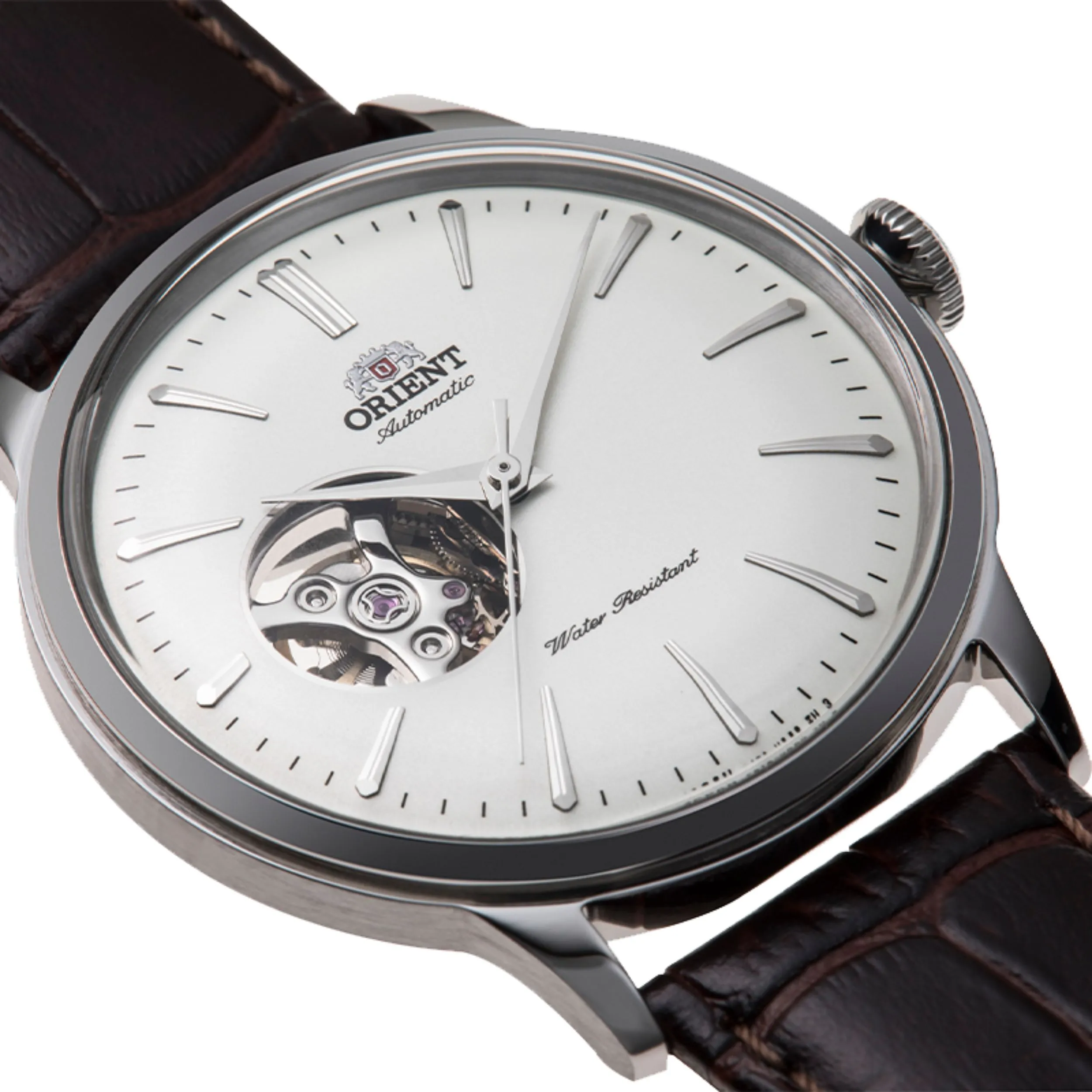Đồng hồ Orient Bambino Open Heart 40.5 mm Nam RA-AG0002S30B Màu Nâu