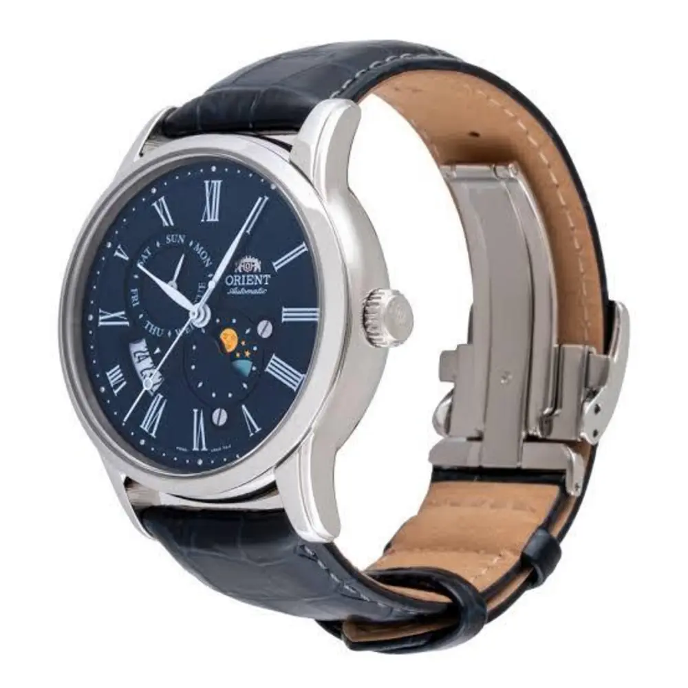 Đồng hồ Orient Sun & Moon 42.5 mm Nam RA-AK0011D30B Màu Xanh đen