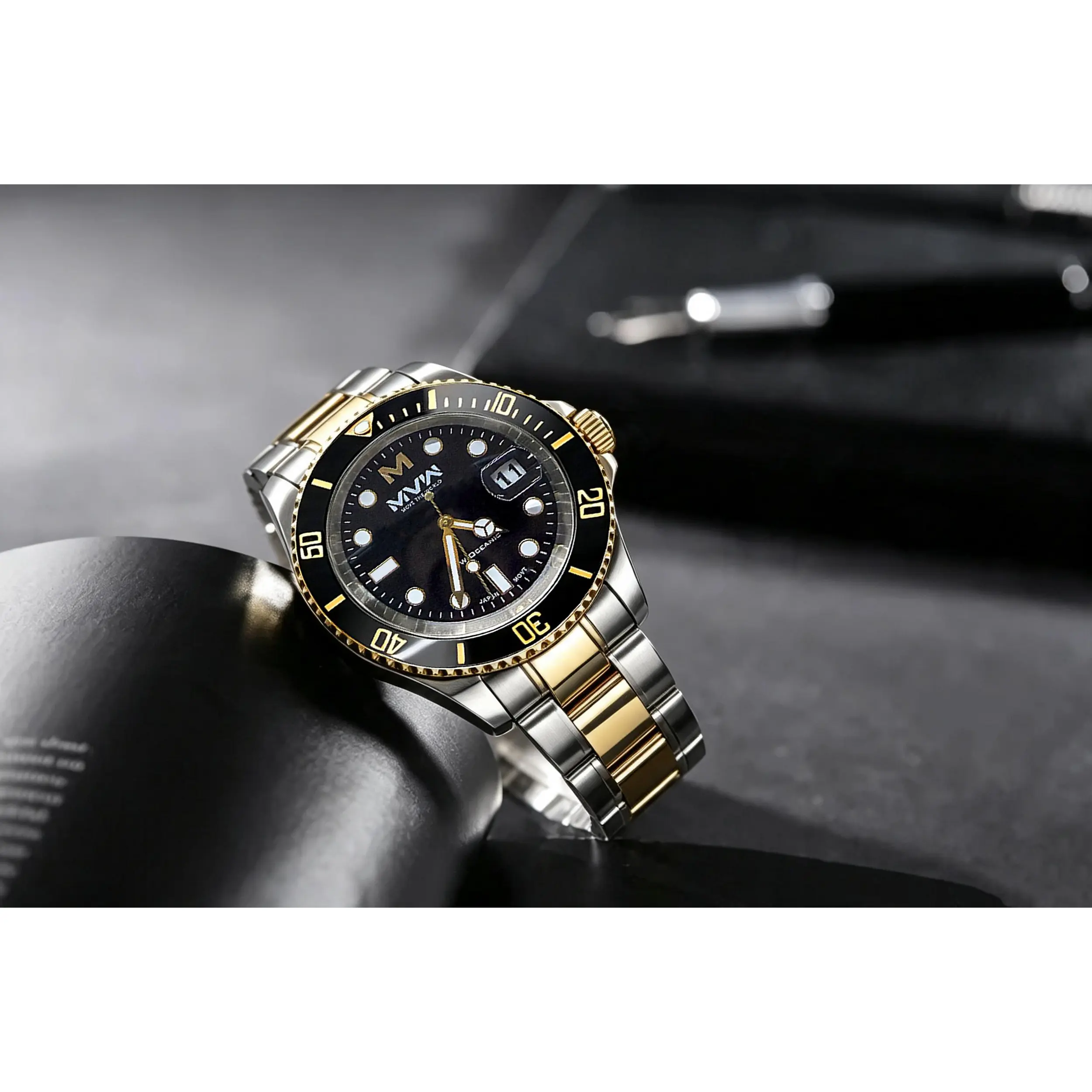 Đồng hồ MVW Oceanic 40.5 mm Nam SS5526-05 Màu Màu kết hợp