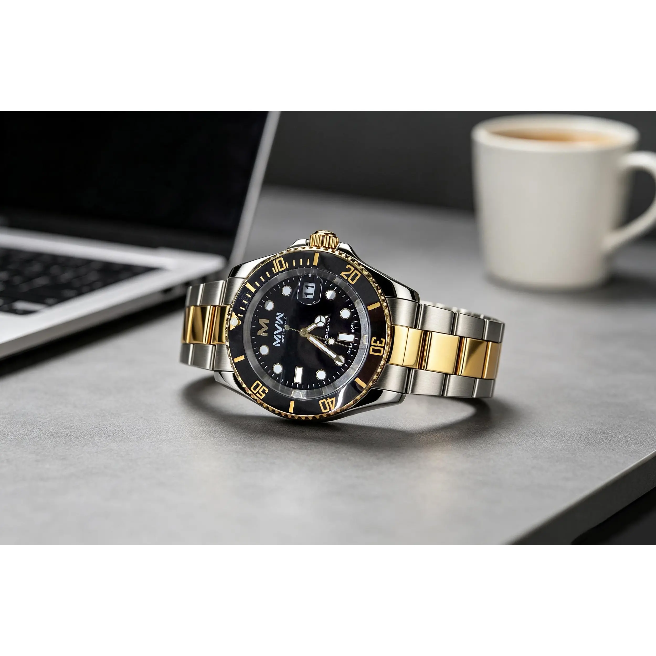 Đồng hồ MVW Oceanic 40.5 mm Nam SS5526-05 Màu Màu kết hợp