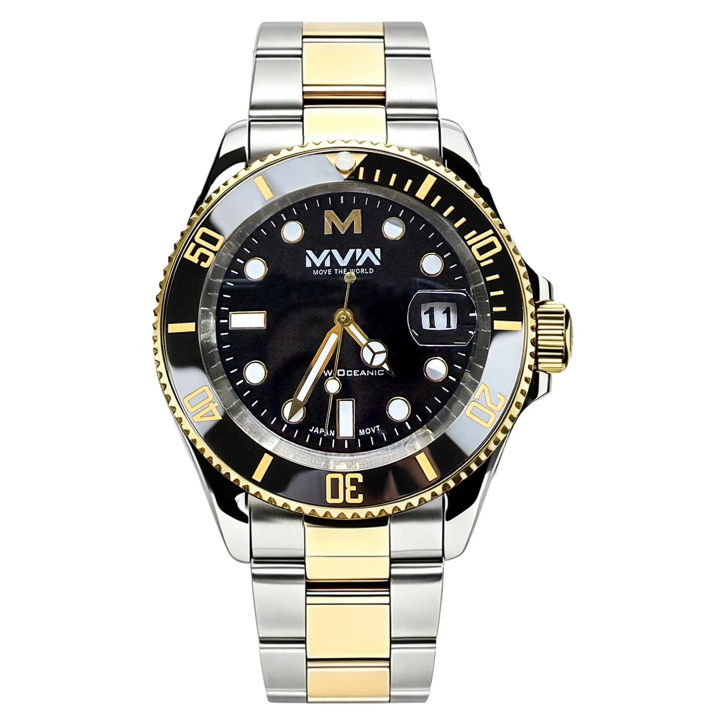 Đồng hồ MVW Oceanic 40.5 mm Nam SS5526-05 Màu Màu kết hợp