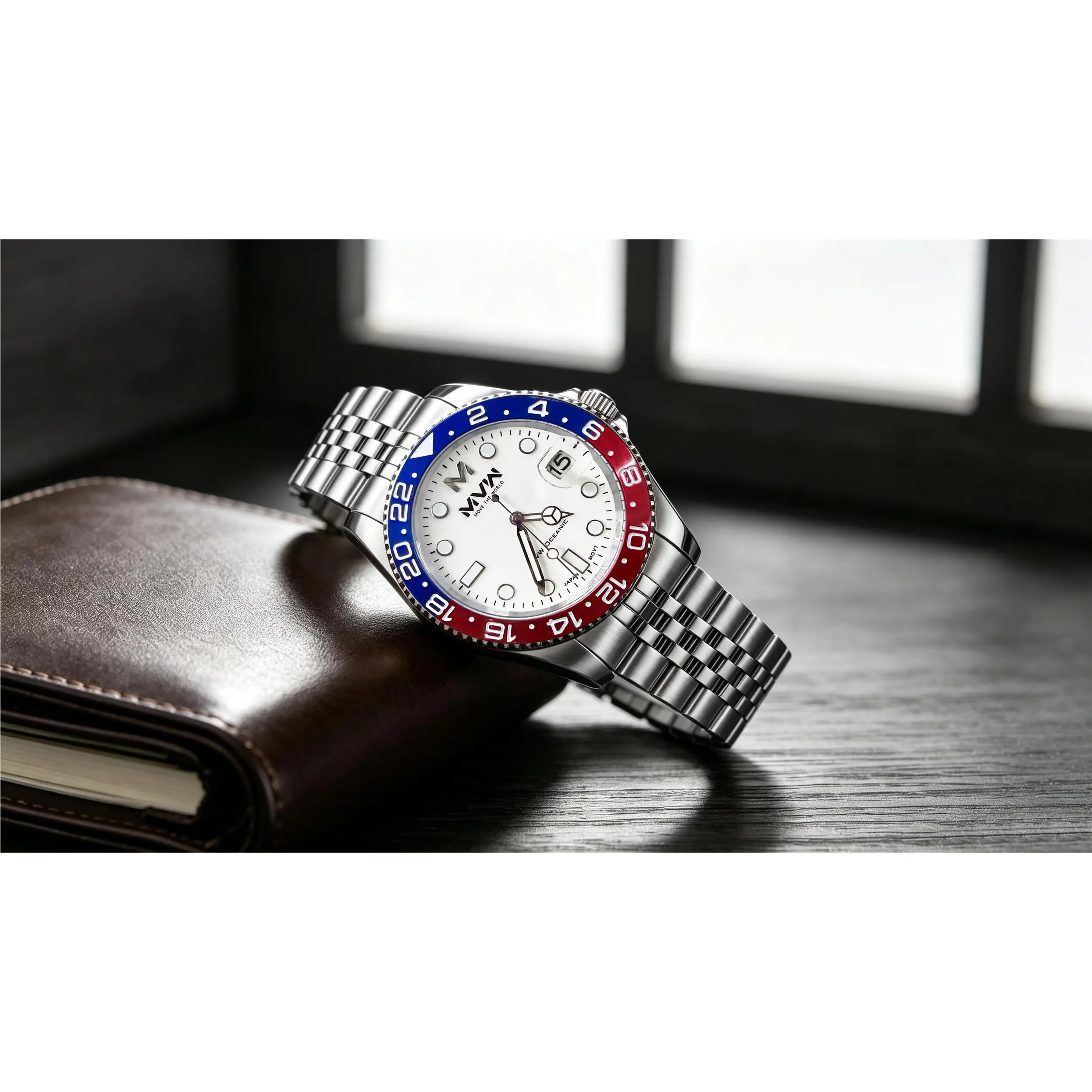 Đồng hồ MVW Oceanic 40.5 mm Nam SS5526-06 Màu Bạc