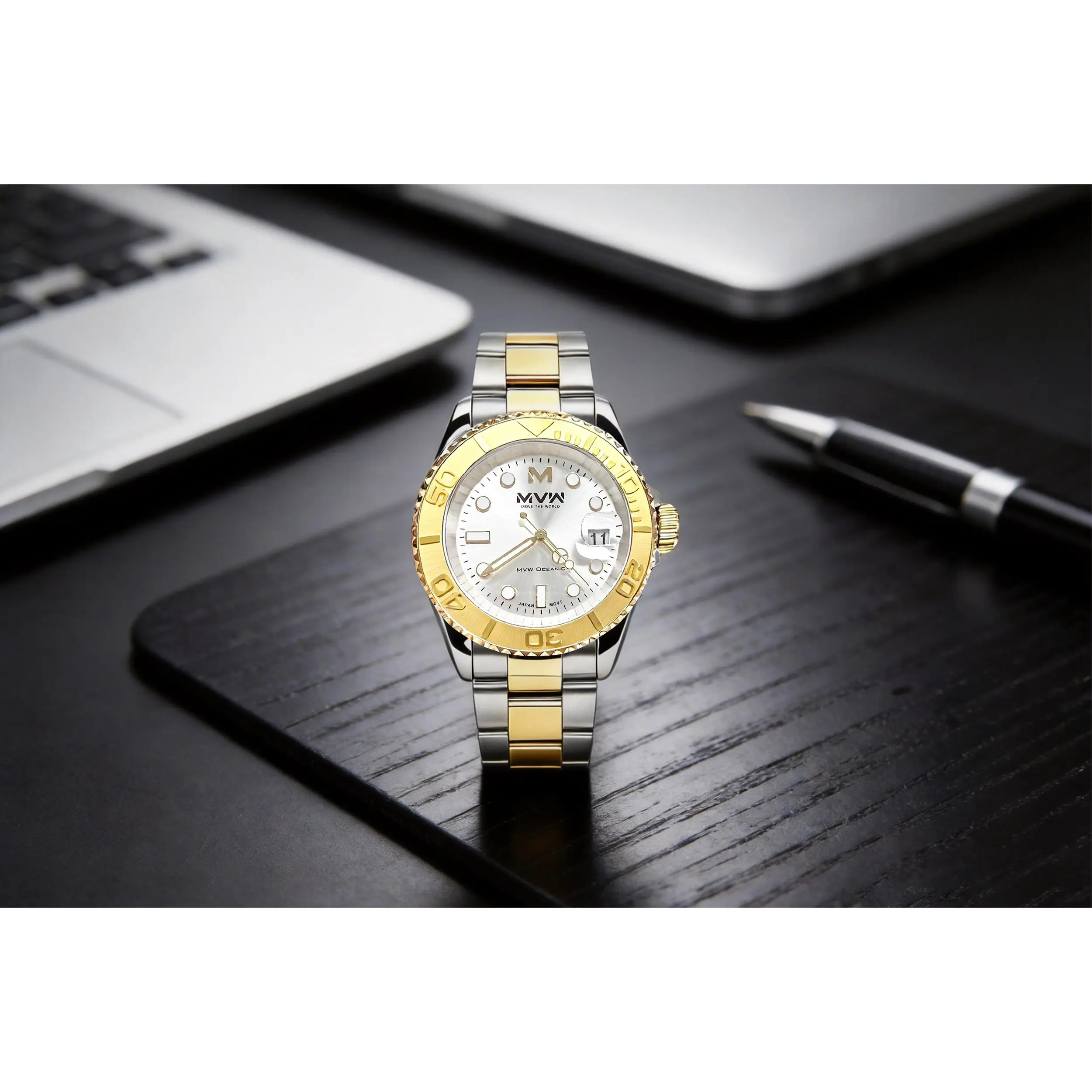 Đồng hồ MVW Oceanic 40.5 mm Nam SS5526-07 Màu Màu kết hợp