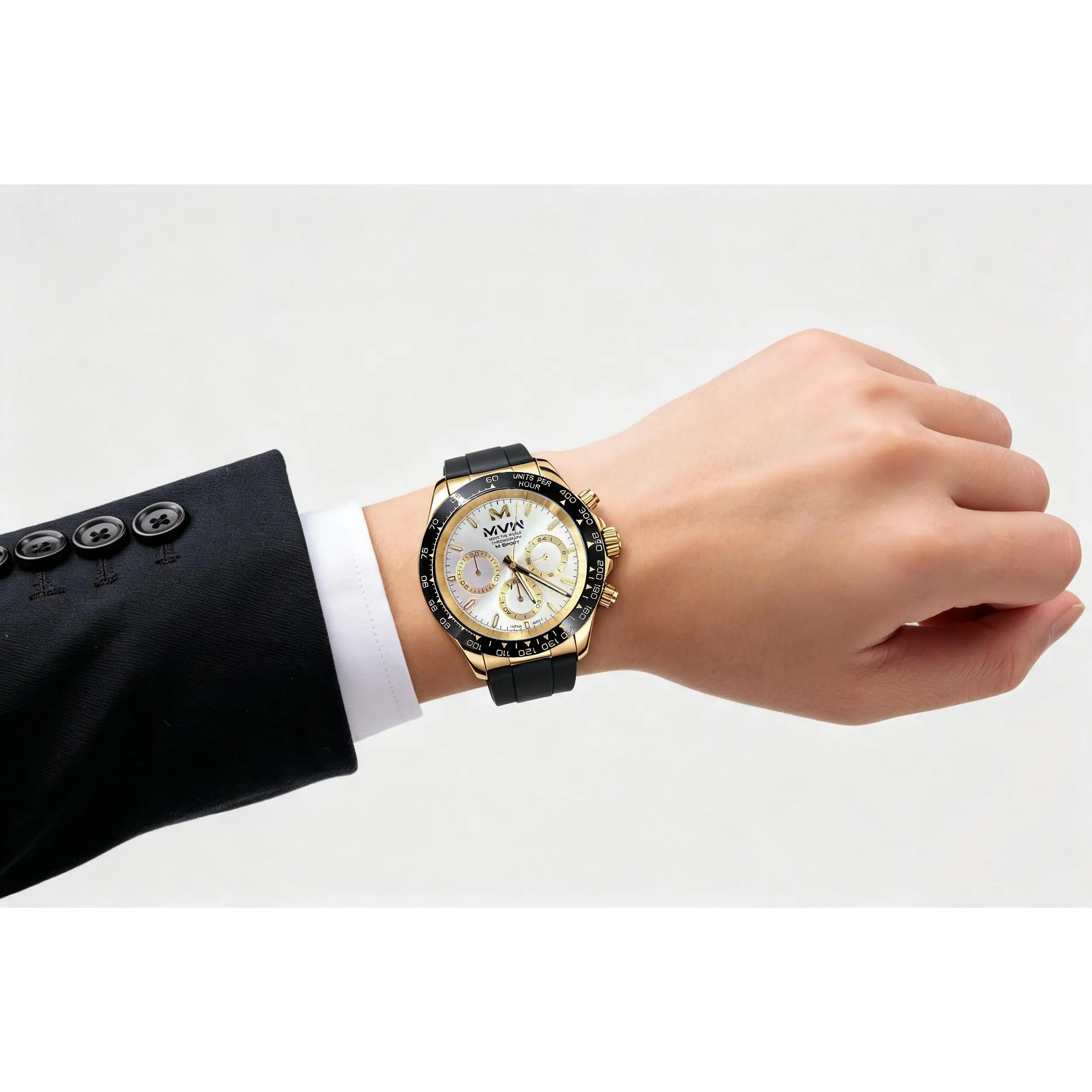 Đồng hồ MVW Sport 40 mm Nam SL5526-01 Màu Đen