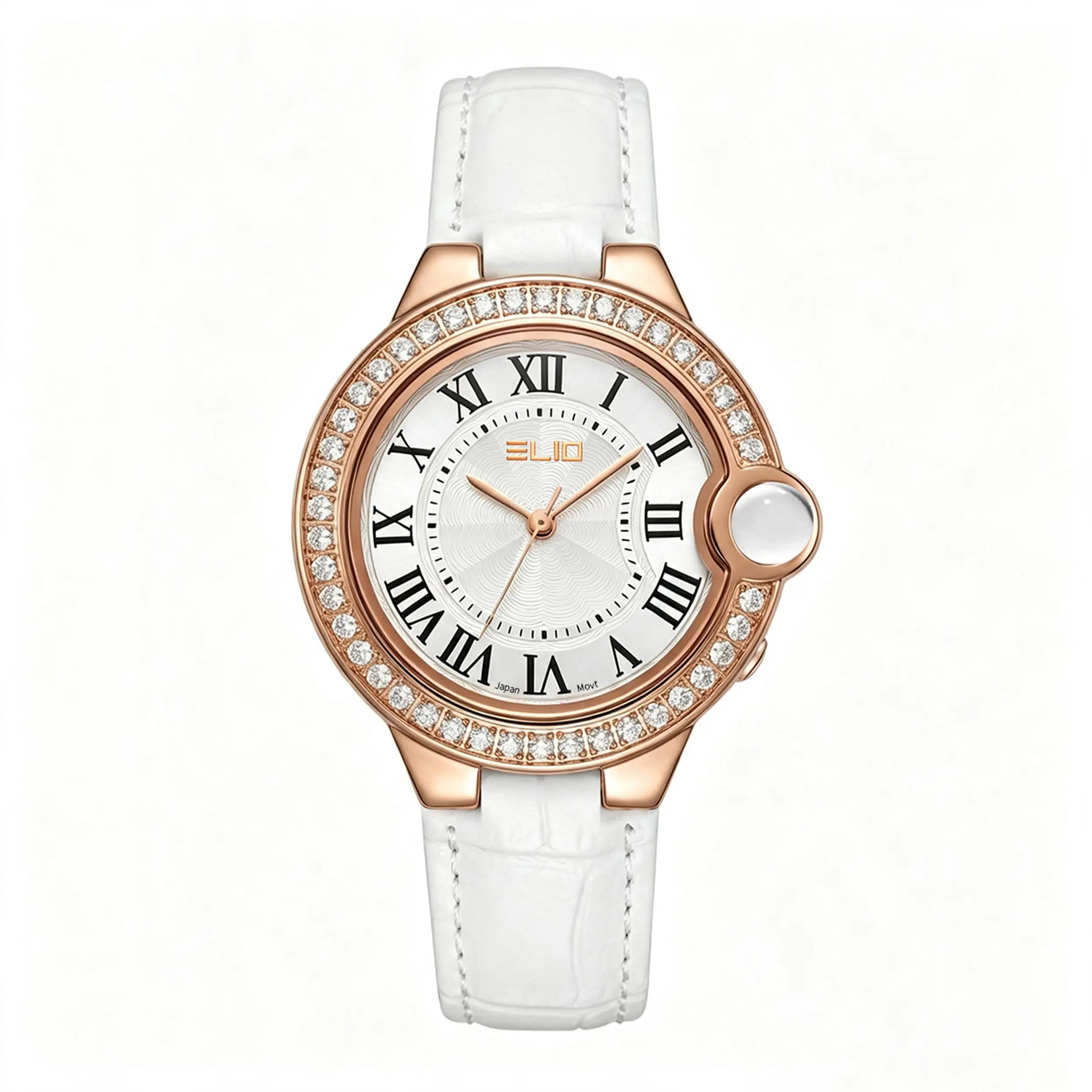 Đồng hồ Elio Elegant 33 mm Nữ EL213-01 Màu Trắng