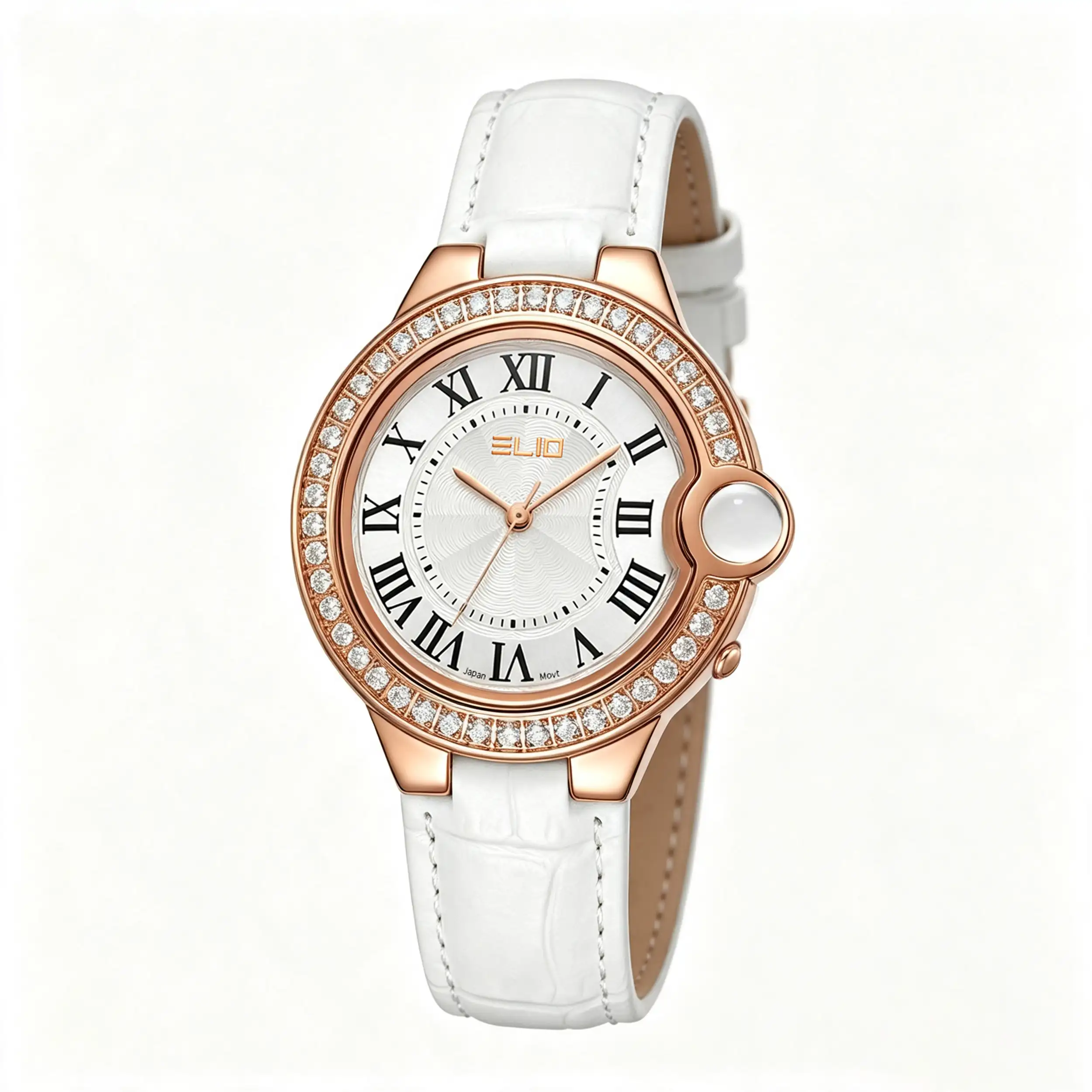 Đồng hồ Elio Elegant 33 mm Nữ EL213-01 Màu Trắng