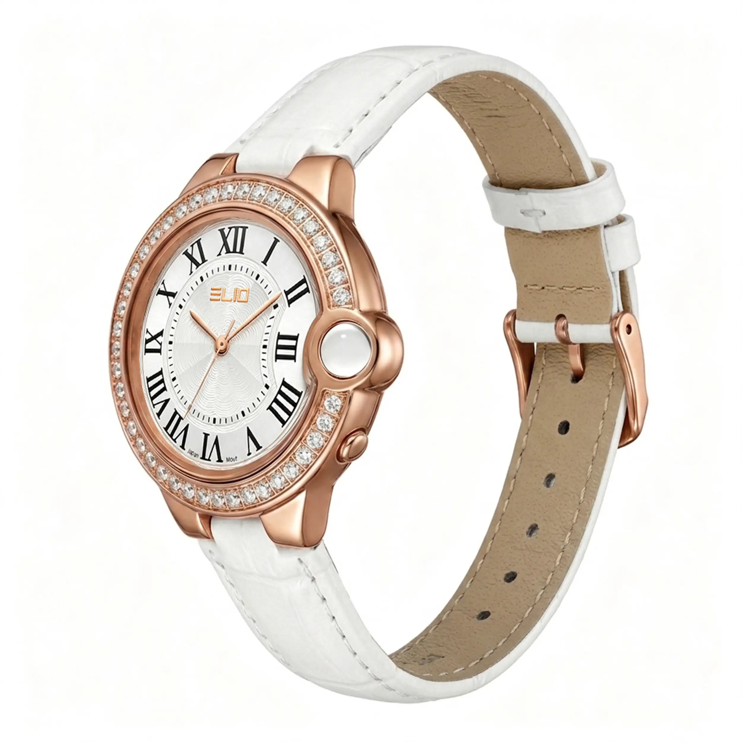 Đồng hồ Elio Elegant 33 mm Nữ EL213-01 Màu Trắng