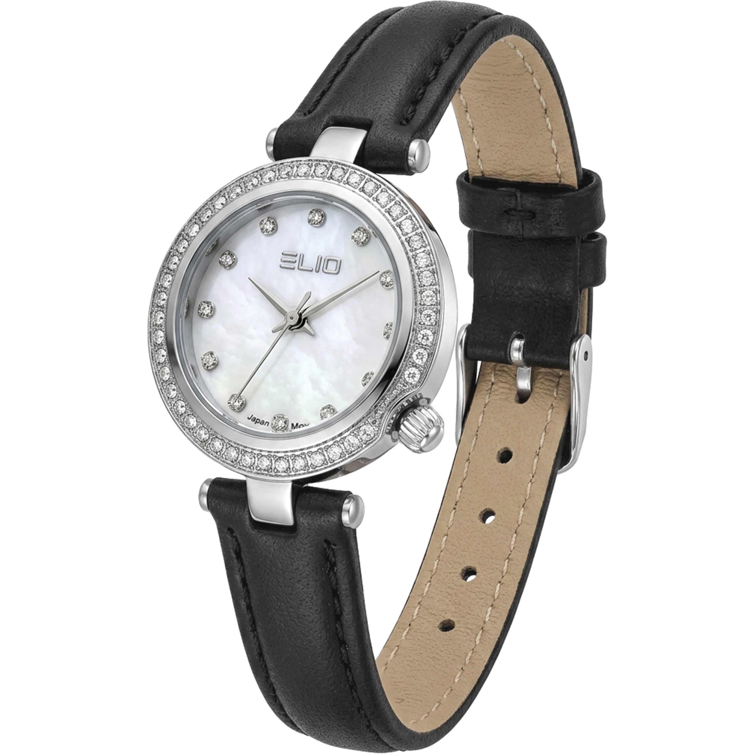 Đồng Hồ Elio 26 mm Nữ EL202-01 Màu Đen