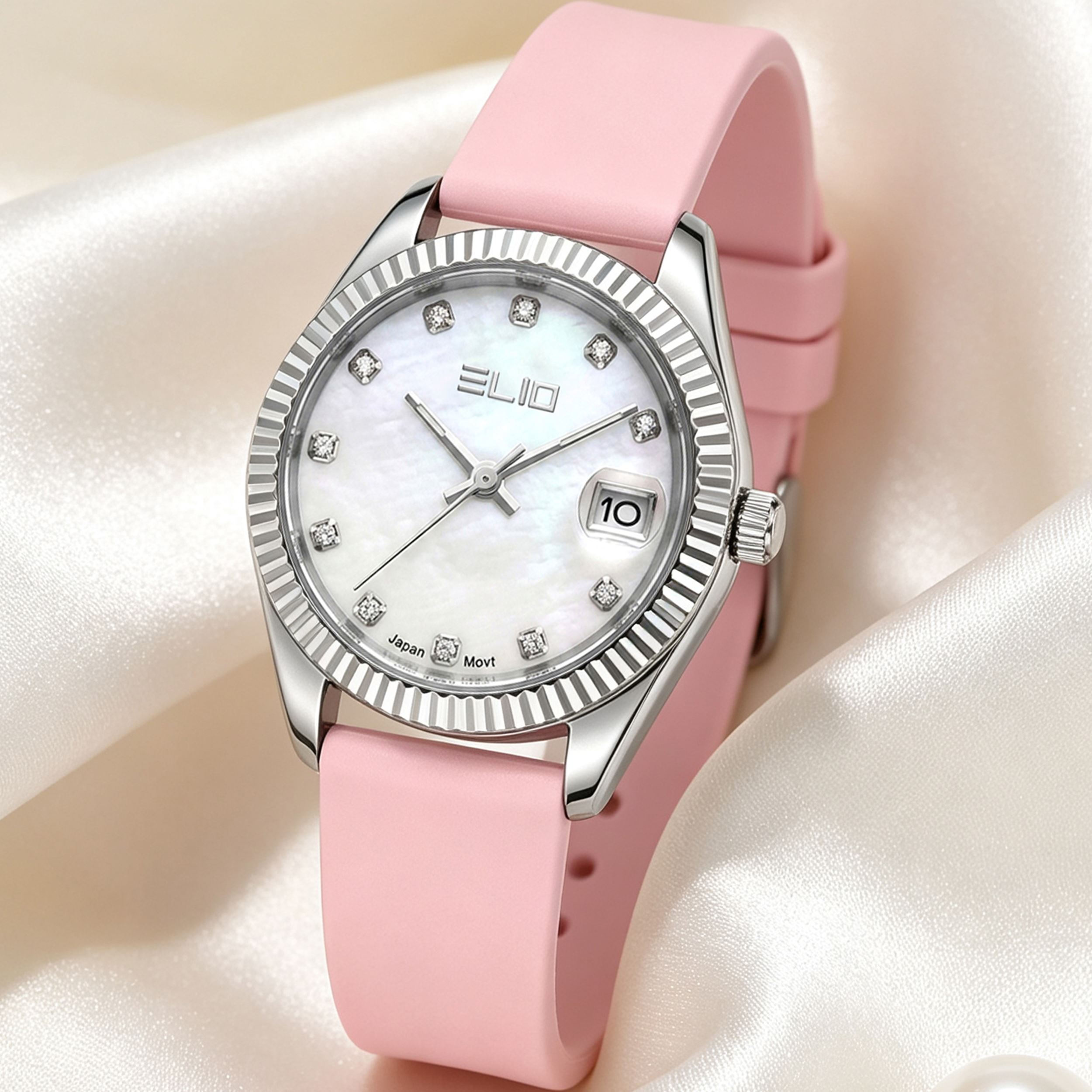Đồng Hồ Elio Elegant 32 mm Nữ ESL250626-01 Màu Hồng