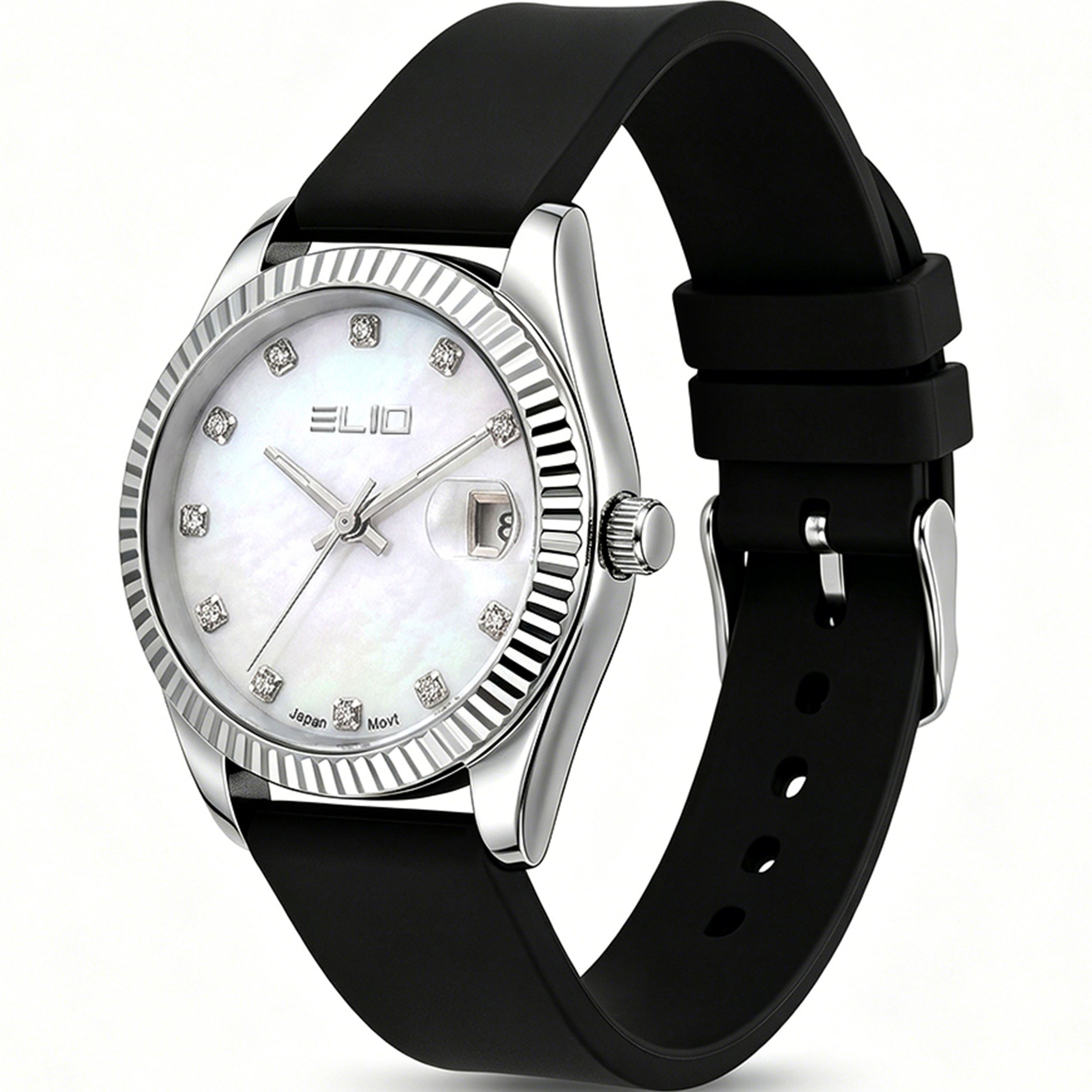 Đồng Hồ Elio Elegant 32 mm Nữ ESL250626-02 Màu Đen