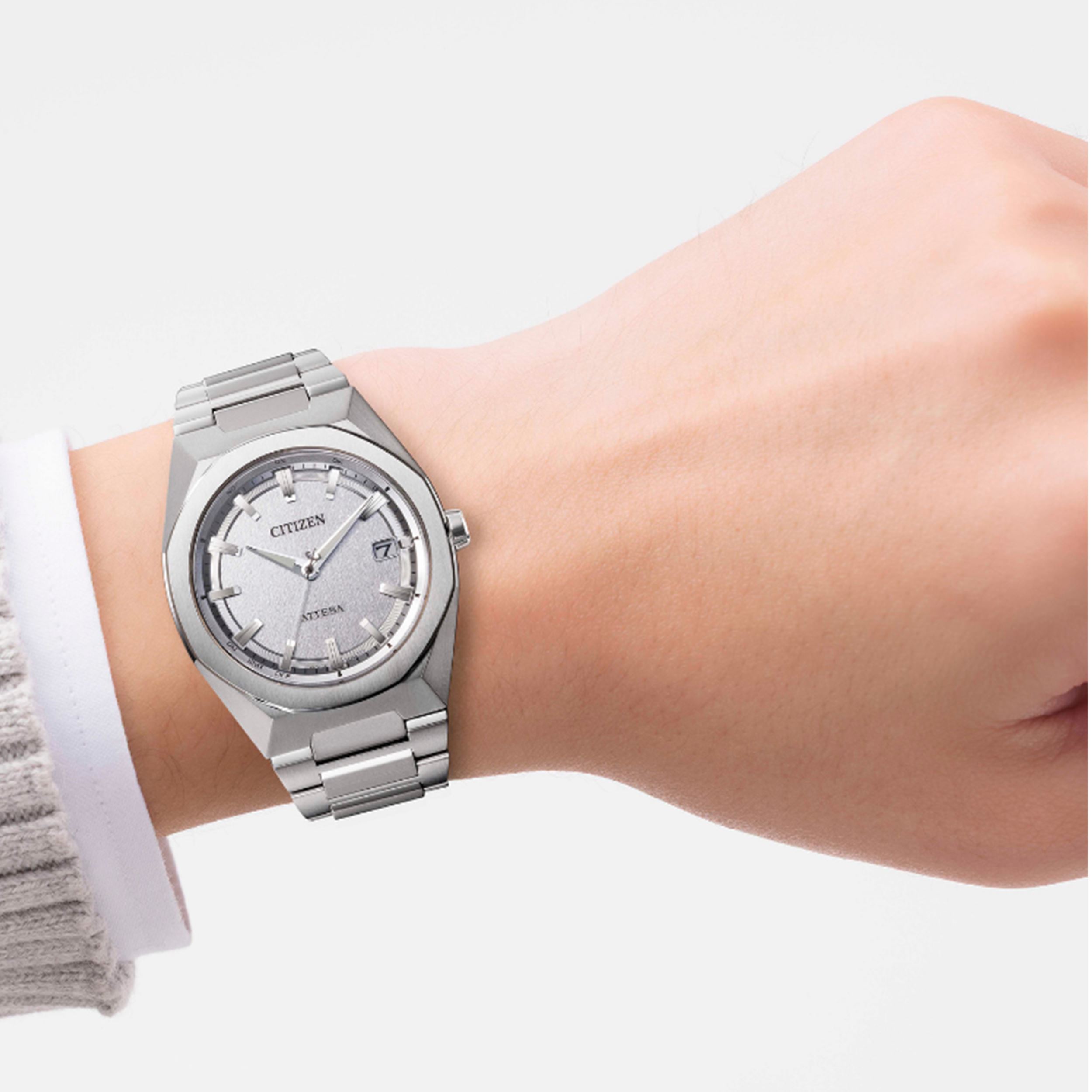 Đồng Hồ Citizen Eco-drive Nam 39mm CB3040-56H Màu Bạc