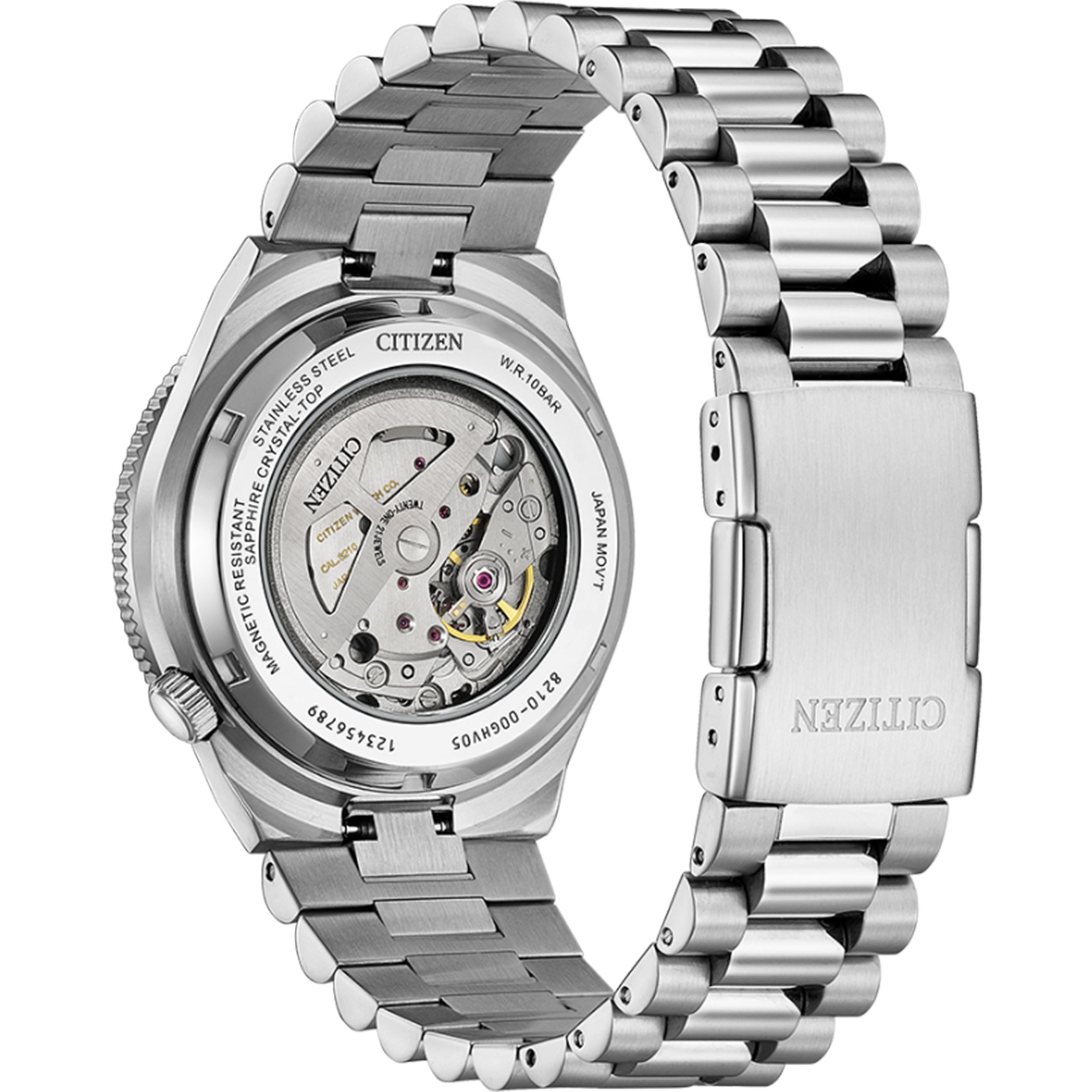 Đồng Hồ Citizen Automatic 40 mm Nam NJ0238-57E Màu Bạc
