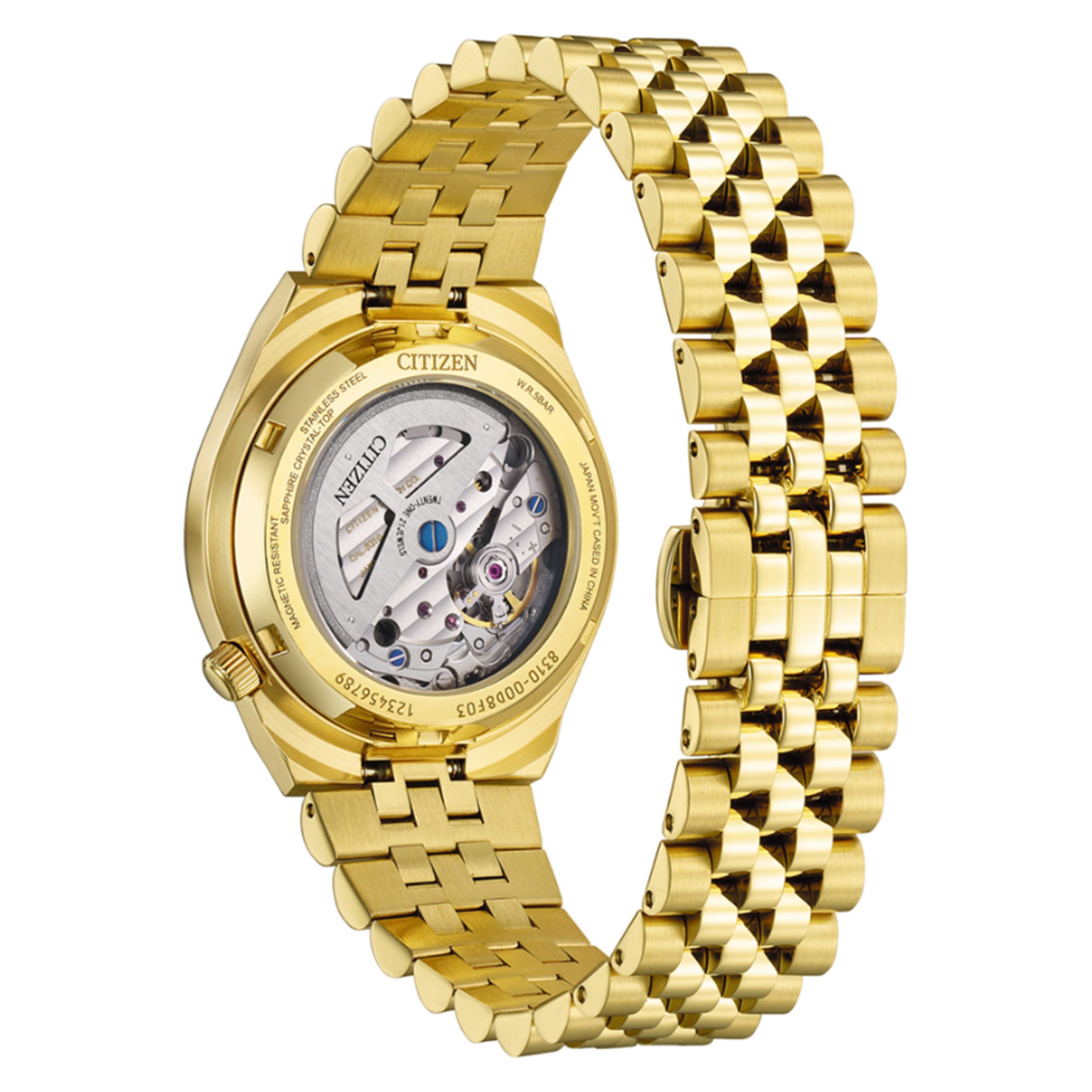 Đồng Hồ Citizen Automatic 37mm Unisex NK0032-56A Màu Vàng