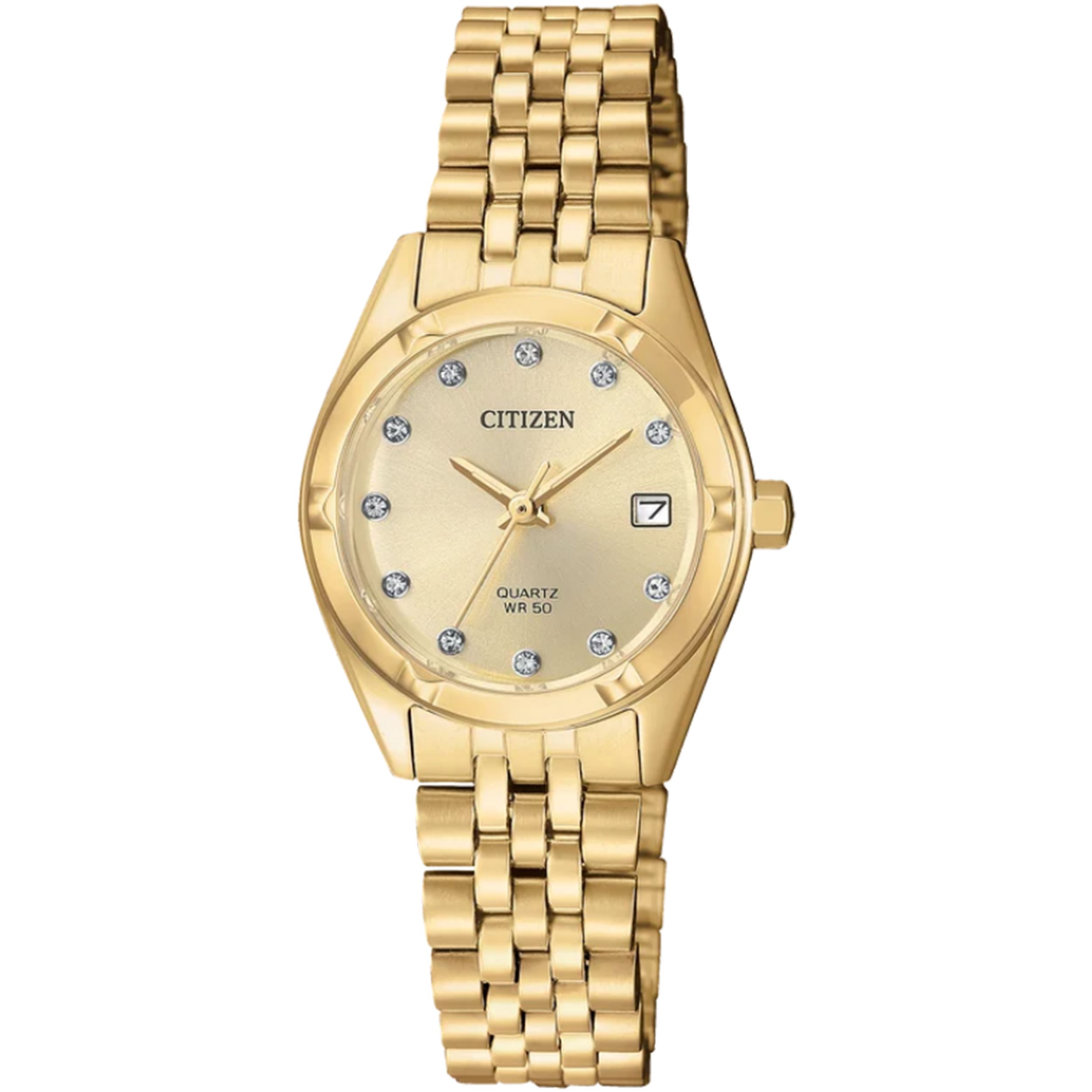 Đồng hồ Citizen 26 mm Nữ U6052-53P Màu Vàng