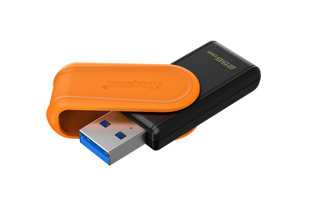 USB 3.2 256GB Kingston DataTraveler Exodia DTXS Màu Đen - Cam