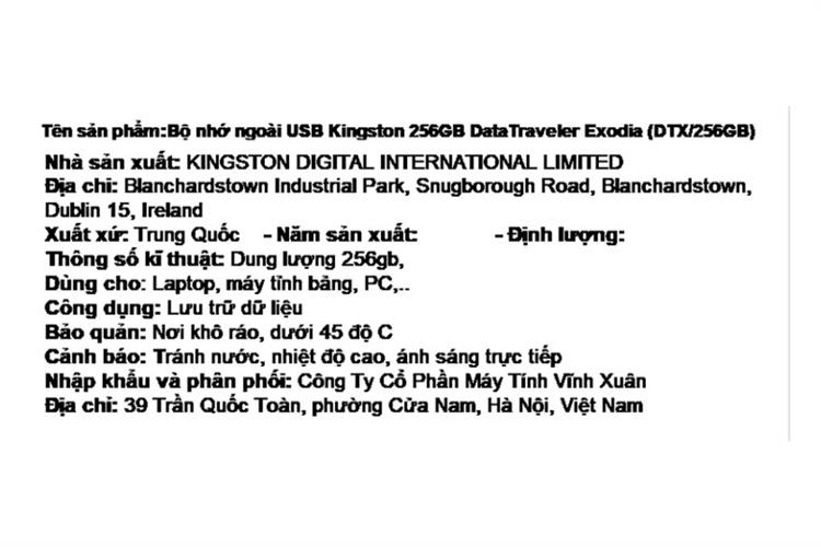 USB 3.2 256GB Kingston DataTraveler Exodia DTX Màu Đen hồng