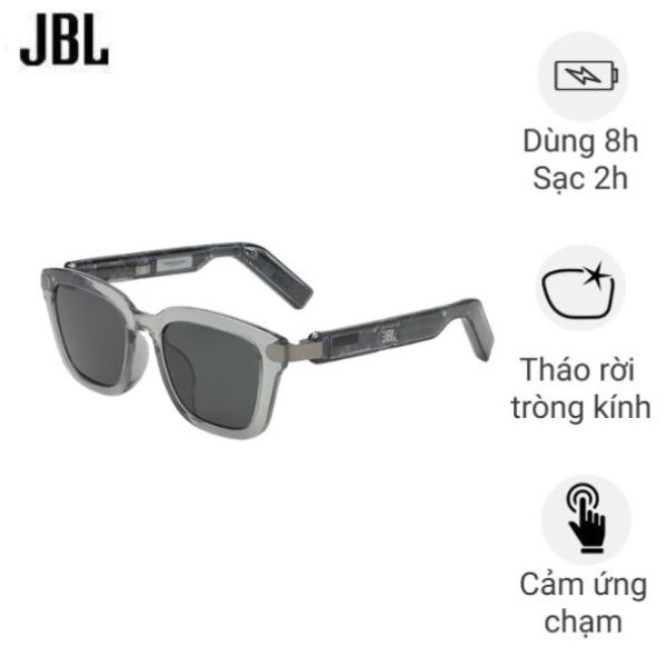 Mắt kính phát nhạc JBL Soundgear Frames Đen đá Onyx