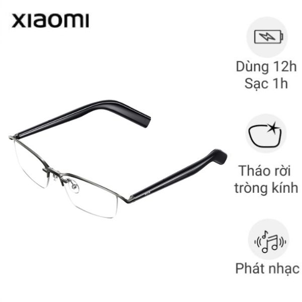 Kính phát nhạc Xiaomi Mijia Smart Audio Glasses Titanium (BHR08VZGL)