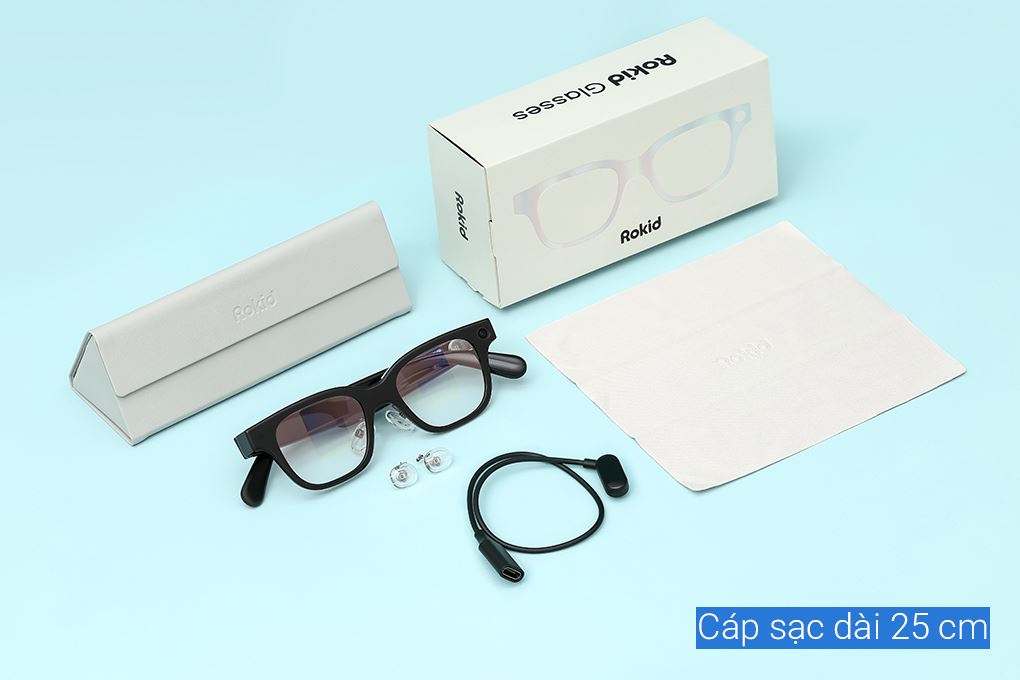 Mắt kính thông minh Rokid Glasses AI & AR RV101 Màu Đen