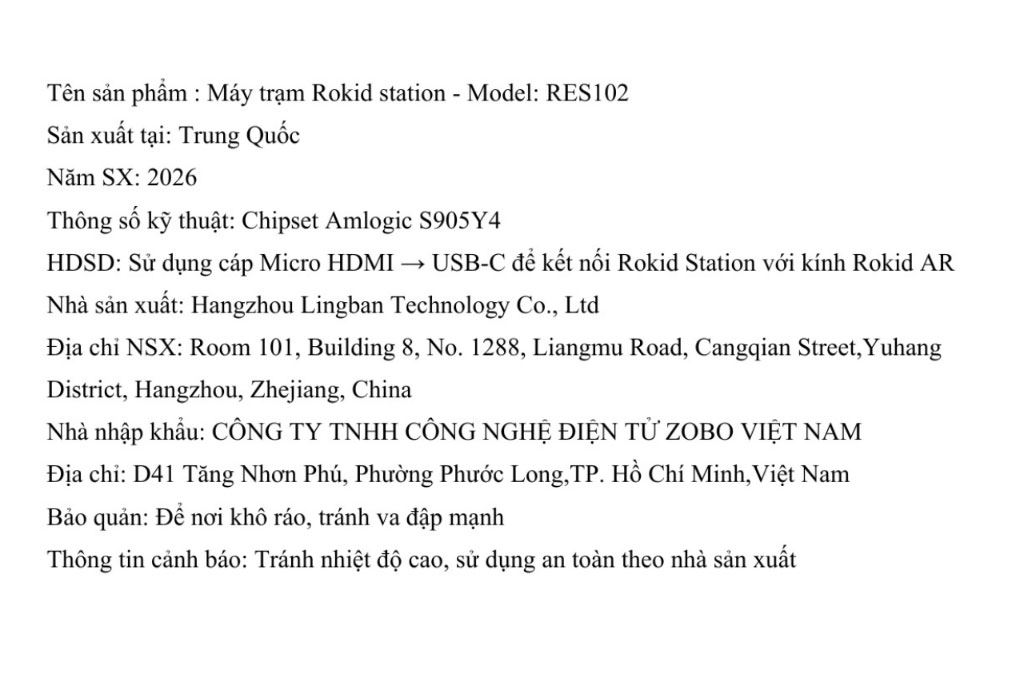 Rokid Station Dùng Cho Kính Rokid AR Glasses RES102 Màu Xanh Dương