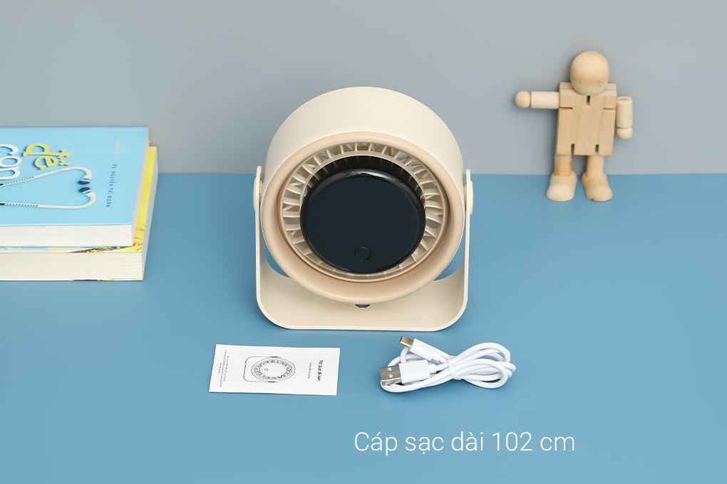 Quạt để bàn mini Hydrus JF-83 Màu vàng