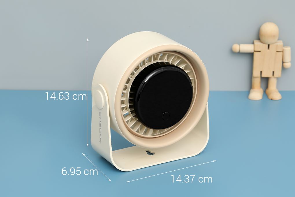 Quạt để bàn mini Hydrus JF-83 Màu vàng