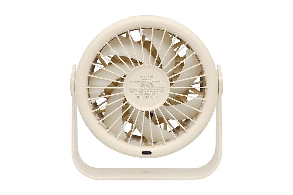 Quạt để bàn mini Hydrus JF-83 Màu vàng