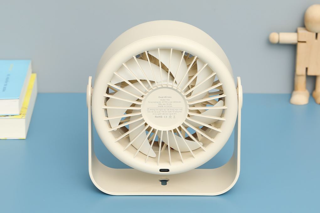 Quạt để bàn mini Hydrus JF-83 Màu vàng