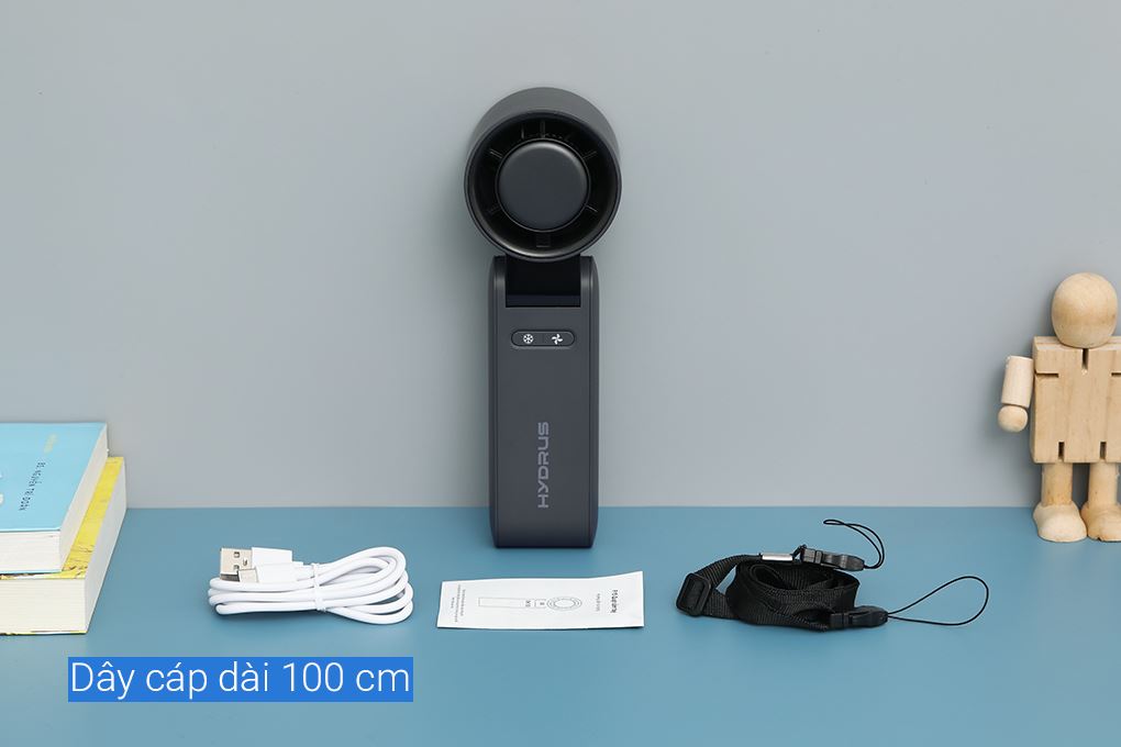 Quạt cầm tay mini Hydrus F15 Màu Xám