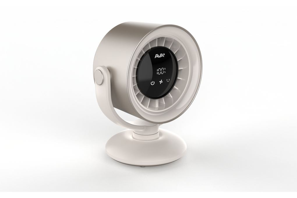 Quạt để bàn xoay 160 Độ AVA+ JF418 Màu Màu be