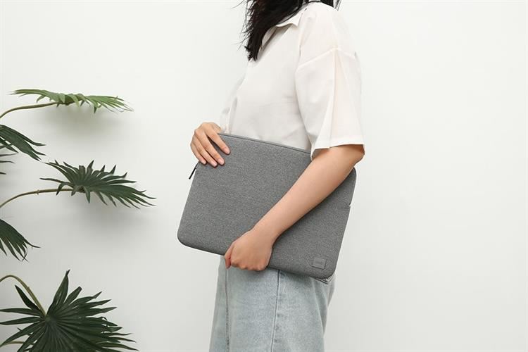 Túi chống sốc laptop 14 inch UniQ Water - Resistant Neoprene Màu Xám