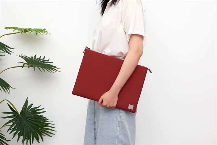Túi đựng laptop 14 inch UniQ Lyon Snug - Fit Màu Đỏ