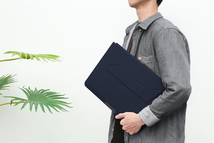 Túi đựng laptop 14 inch UniQ Oslo With Foldable Stand Màu Xanh Dương