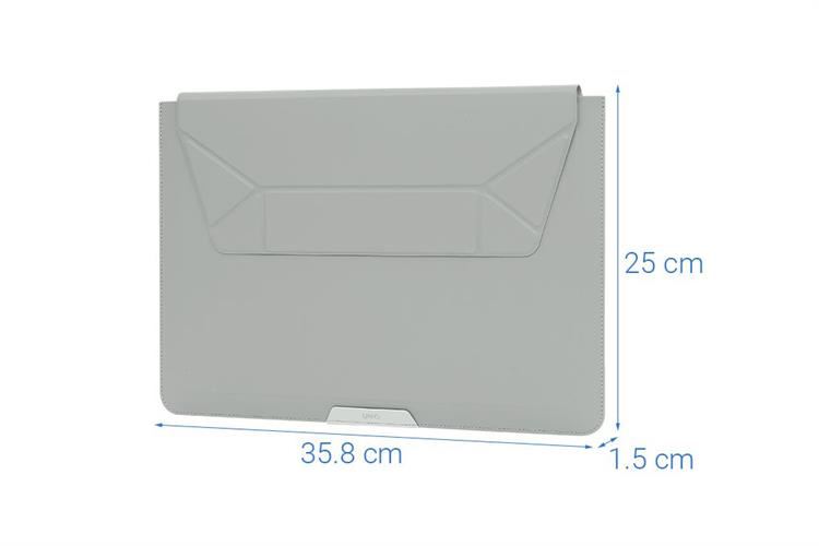 Túi đựng laptop 14 inch UniQ Oslo With Foldable Stand Màu Xám xanh