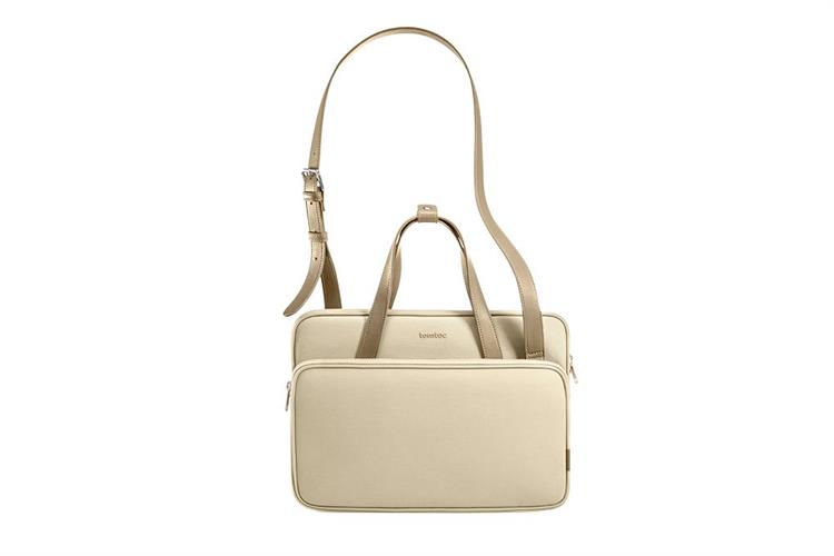 Túi đeo chéo chống sốc Laptop 13.5 inch Tomtoc TheHer A12 Màu Vàng nhạt