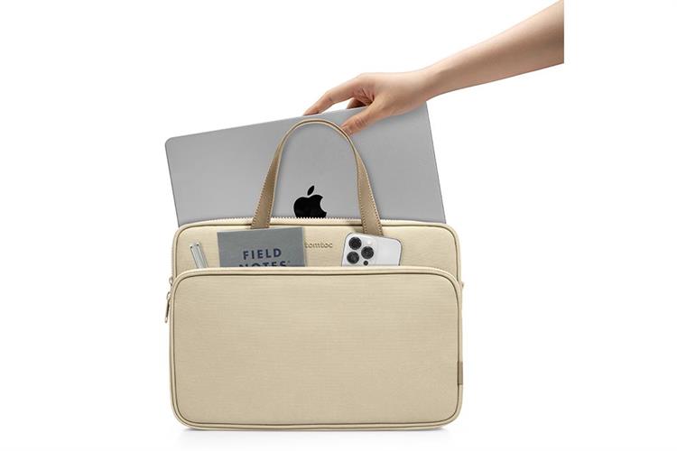 Túi đeo chéo chống sốc Laptop 13.5 inch Tomtoc TheHer A12 Màu Vàng nhạt