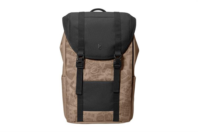 Balo Laptop 16 inch Tomtoc Limited Edition Vintpack Màu Đen - nâu