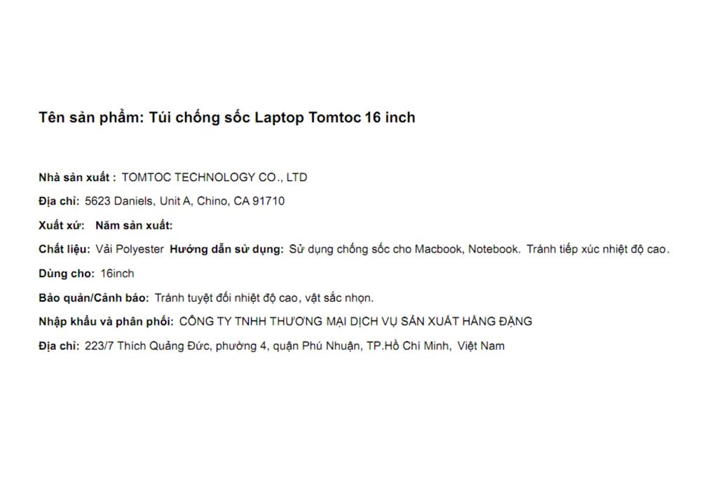Túi xách chống sốc Laptop 16 inch Tomtoc A14 - 4
