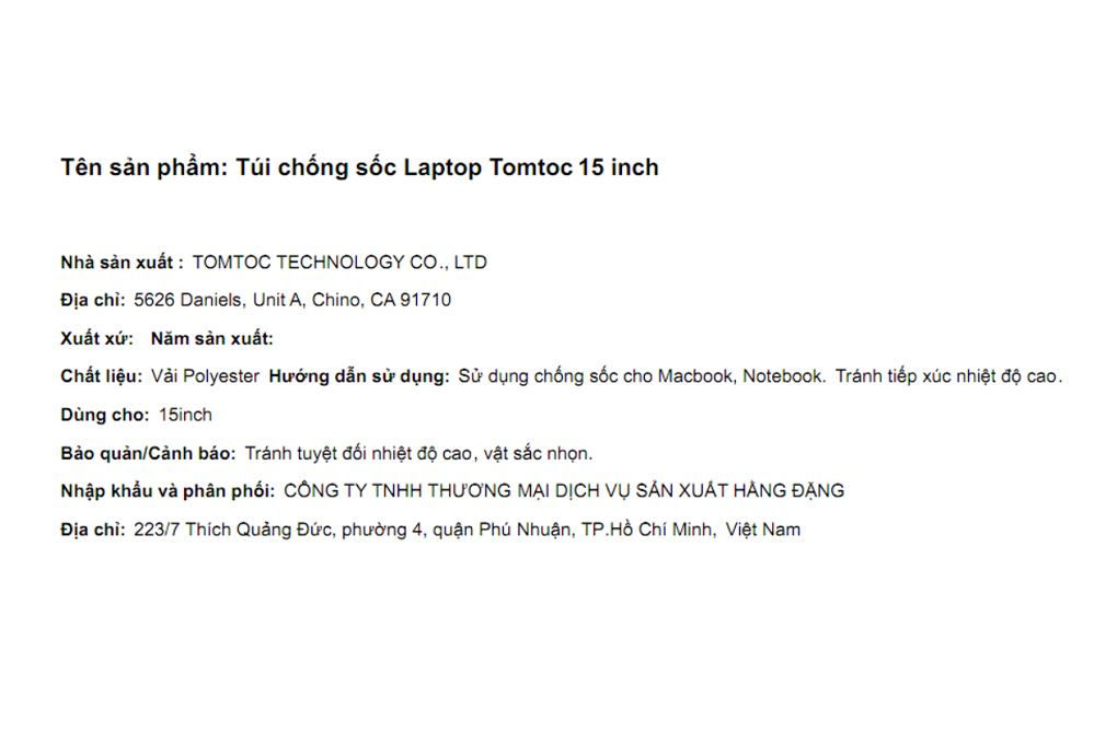 Túi xách chống sốc Laptop 15 inch Tomtoc A14 - 4