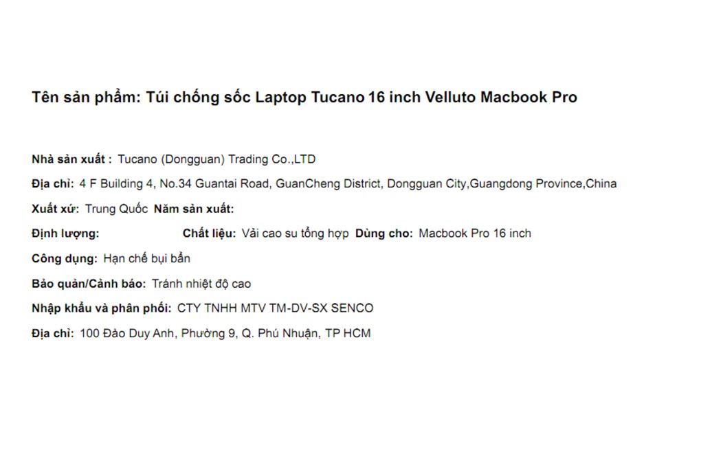 Túi chống sốc Macbook Pro 16 inch Tucano Velluto Màu Hồng